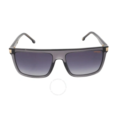 Carrera Grey Shaded Browline Unisex Sunglasses  1048/s 0kb7/9o 58 In Blue