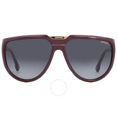 Carrera Grey Shaded Browline Unisex Sunglasses Flaglab 13 0b3v/9o 62 In Grey / Violet