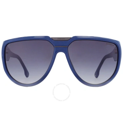 Carrera Grey Shaded Browline Unisex Sunglasses Flaglab 13 0pjp/9o 62 In Blue / Grey