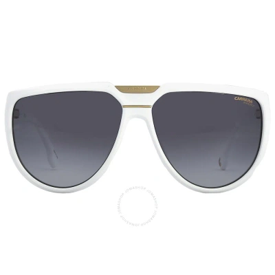 Carrera Grey Shaded Browline Unisex Sunglasses Flaglab 13 0vk6/9o 62 In Grey / White