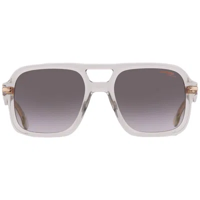 Carrera Grey Shaded Gold Mirror Navigator Men's Sunglasses  317/s 0kb7/fq 55 In Purple