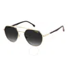 Carrera Grey Shaded Hexagonal Unisex Sunglasses  303/s 0w97/9o 53
