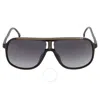 Carrera Grey Shaded Navigator Men's Sunglasses  1047/s 02m2/9o 62 In Grey
