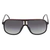 Carrera Grey Shaded Navigator Men's Sunglasses  1047/s 0oit/9o 62 In Black