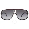 Carrera Grey Shaded Phantos Men's Sunglasses  1058/s 0oit/9o 63 In Black / Grey / White