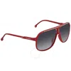 Carrera Grey Shaded Pilot Men's Sunglasses  1047/s 0c9a/9o 62 In Grey