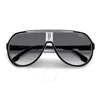 Carrera Grey Shaded Pilot Men's Sunglasses  1057/s 080s/9o 64 In Black / Dark / Grey