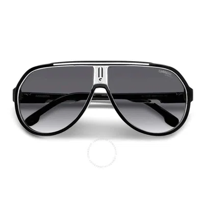 Carrera Grey Shaded Pilot Men's Sunglasses  1057/s 080s/9o 64 In Black / Dark / Grey