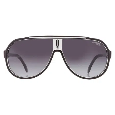 Carrera Grey Shaded Pilot Men's Sunglasses  1057/s 080s/9o 64 In Black