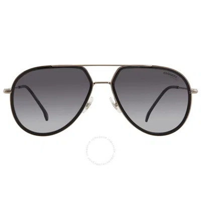 Carrera Grey Shaded Pilot Unisex Sunglasses  295/s 0807/9o 58 In Black