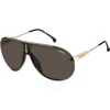 Carrera Grey Shaded Pilot Unisex Sunglasses Superchampion 02m2/2k 99