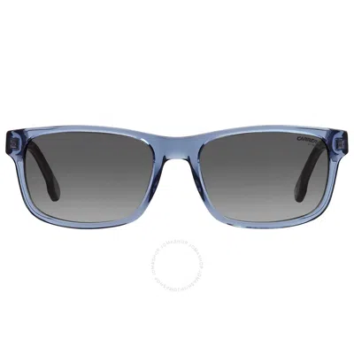 Carrera Grey Shaded Rectangular Men's Sunglasses  299/s 0pjp/9o 57 In Blue