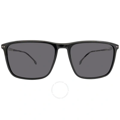 Carrera Grey Square Men's Sunglasses  8049/s 0807/ir 58 In Black / Grey