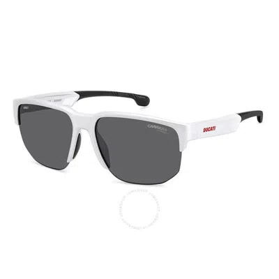 Carrera Grey Square Men's Sunglasses  Ducati 028/s 06ht/ir 63 In White