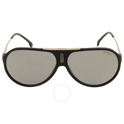 Carrera Grey/gold Mirror Pilot Unisex Sunglasses Hot65 Jo/0i46 63 In Black / Gold / Grey