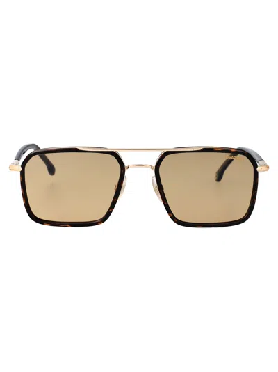 Carrera Havana Gold Stainless Steel Sunglasses In Pink