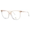 Carrera Ladies Brown Rectangular Eyeglass Frames 3025