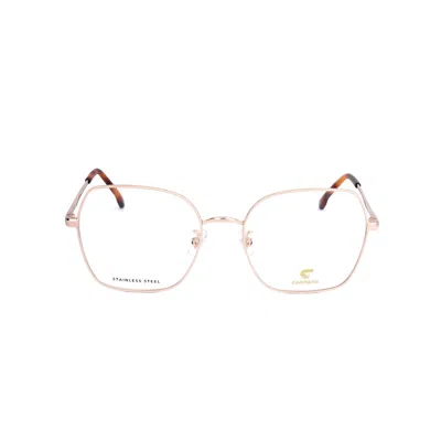 Carrera Ladies Gold Tone Square Eyeglass Frames  3035 In ["white"]