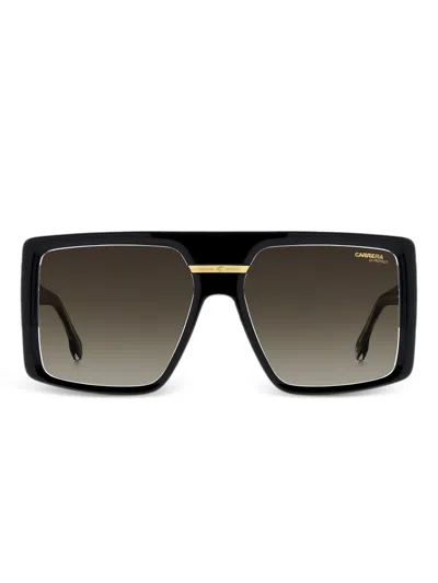 Carrera Logo-engraved Sunglasses In Black