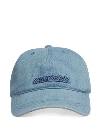 Carrera Logo-embroidered Denim Baseball Cap In Blue
