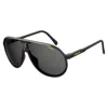 Carrera Matte Black Acetate Sunglasses In Black