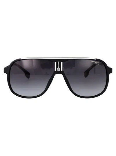 Carrera Matte Black Acetate Sunglasses