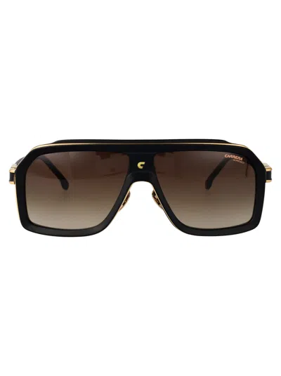 Carrera Matte Black Acetate Sunglasses