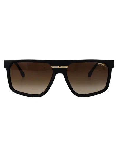 Carrera Matte Black Acetate Sunglasses