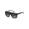 Carrera Matte Black Acetate Sunglasses In Gray
