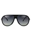 Carrera Matte Black Dark Ruthenium Injectate Sunglasses In Black