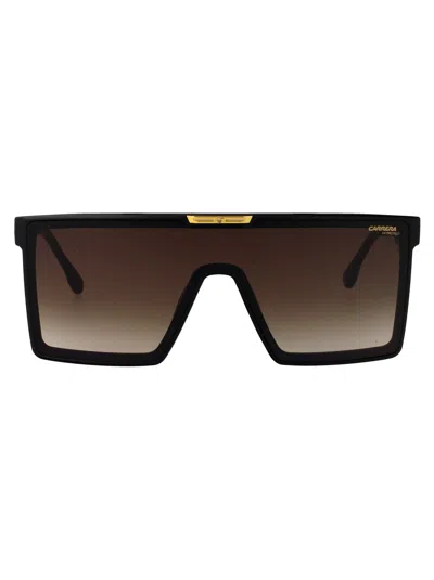 Carrera Matte Black Eco Polyamide Sunglasses In Blue