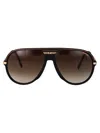 Carrera Matte Black Gold Injectate Sunglasses In Brown