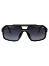 Carrera Matte Black Gold Injectate Sunglasses In Brown