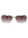 Carrera Matte Black Gold Metal Sunglasses