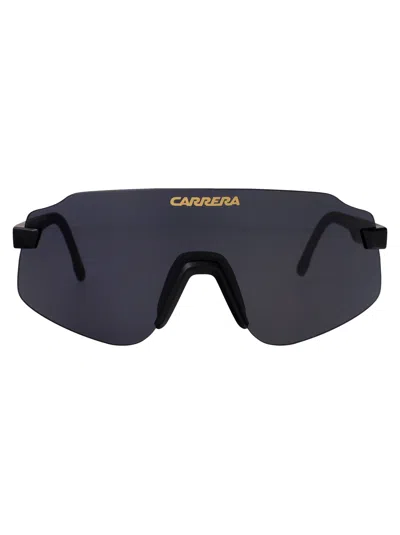 Carrera Matte Black Polyamide Inj-gril. Sunglasses In Red