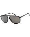Carrera 257/s Men's Polarized Matte Black Frame Grey 60-15-140 Sunglasses In Black