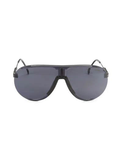 Carrera Men's 61mm Polarized Shield Metal Sunglasses In Black