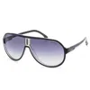 Carrera Men's 64mm Black Blue Sunglasses Ca1057-s-d51-08