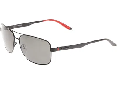 Carrera Men's 8014/s Dark Ruthenium Grey Polarized Sunglasses In Silver