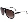 Carrera Men's Black Gold 60mm Sunglasses In Black