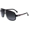 Carrera Men's Black Red 63mm Sunglasses In Black