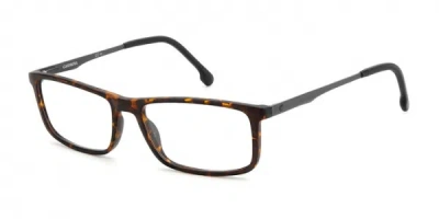 Carrera Men's Brown Rectangular Eyeglass Frames 8883n9 In ["white"]