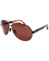 Carrera Men's Ca8025 63mm Polarized Sunglasses In Red