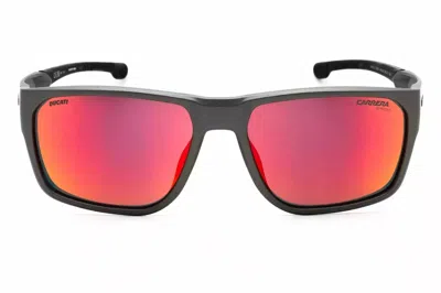 Carrera Men's Carduc 029/s-04wc Uz Sunglasses In Metalized Grey/red ml In Multi