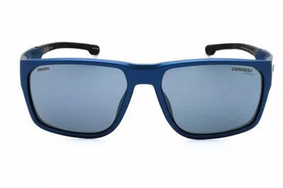Carrera Men's Carduc 029/s 0tzq T4 Sunglasses In Blue Metalized/silver Sp In Multi