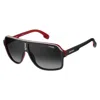 Carrera Opaco Nero Rosso Acetate Sunglasses In Black