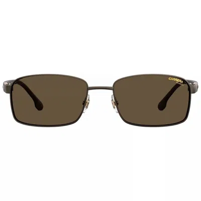 Carrera Men's  8037/s 0vzh Sp Sunglasses In Matte Bronze / Bronze Polarized In Multi