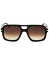 Carrera Men's Rectangular Mini Sunglasses In Black