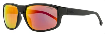 Carrera Men's Sporty Rectangular Sunglasses 8038/s Oituz Black 61mm In Multi