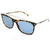Carrera Ca Car A150 Tortoise Plastic Rectangle Sunglasses Green Lens In Blue